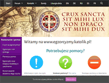 Tablet Screenshot of egzorcyzmy.katolik.pl