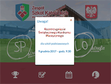 Tablet Screenshot of anglia.katolik.edu.pl